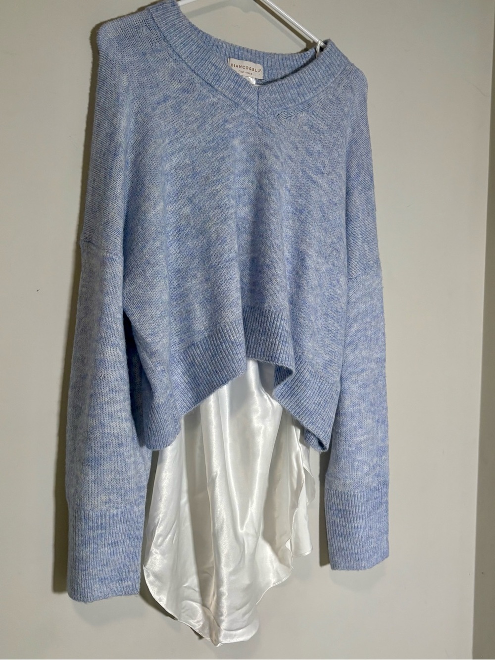 Blanco & Blu Italian-Made Alpaca Wool Blend Sweater — Size S